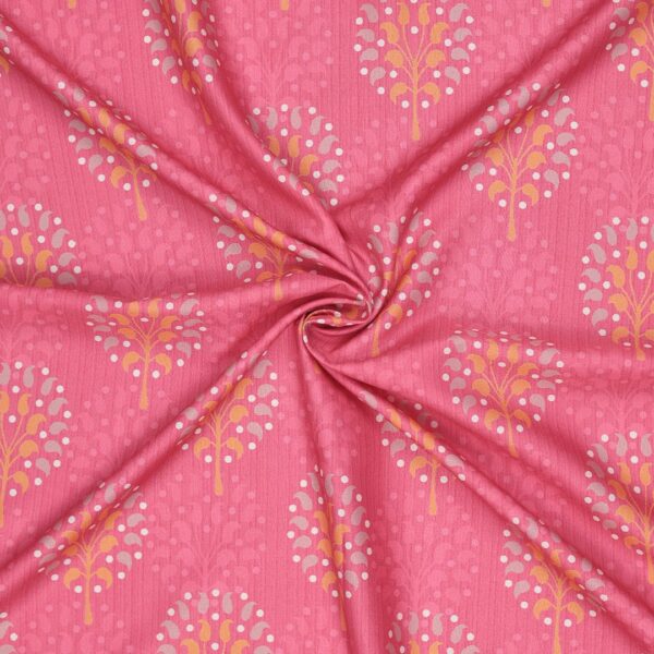 Flowers Design pink Fabric Printed Fabric