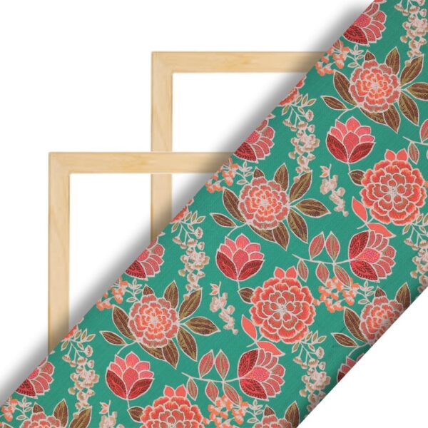 Flowers Design Wild Rose Fabric Printed Fabric - Image 2